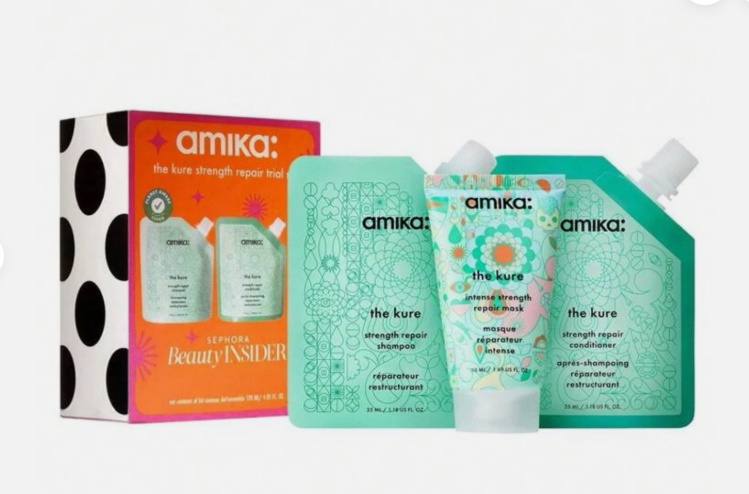 Amika Sephora Gift Set The Kure Strength Repair Trial Set
