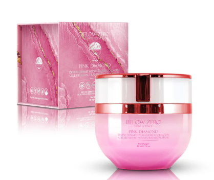Below Zero Pink Diamond Divine Summit Hydrolyzed Collagen Cell Renewal Transformation Mask 50ml 1.7fl oz