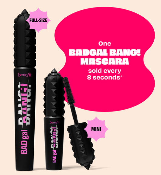 Benefit BAD GIRL BANGIN LASHES  Intense Pitch Black Full Size + Mini