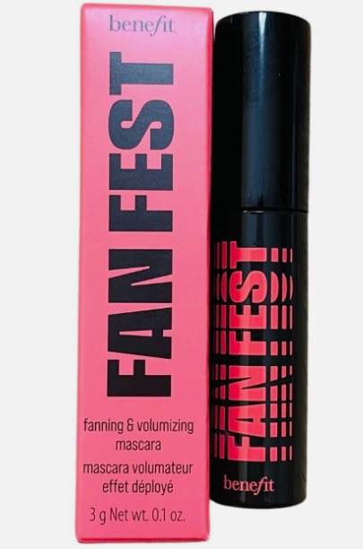 Fanfest Fanning & Volumizing Mascara Benefit 3g/.1oz Hyper Black Travel Size