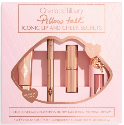 Charlotte Tilbury Pillow Talk Iconic Lip and Cheek Secrets 4pc