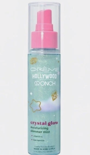 Creme HOLLYWOOD Crystal Glow - Moisturizing Shimmer Mist 3.38 Fl Oz Made in Korea