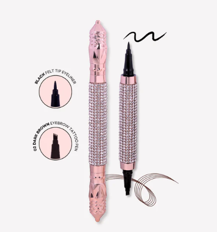 Diamond Eyebrow Tattoo & Eyeliner