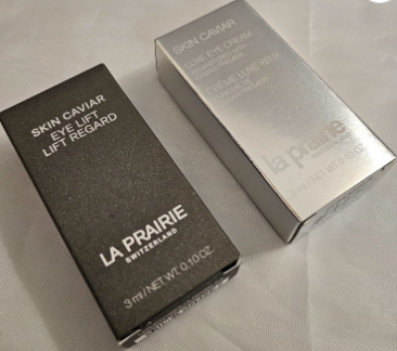 LA PRAIRIE SKIN CAVIAR  EYE LIFT REGARD & LUX EYE CREAM SAMPLE DUO SET 3ml/.10oz