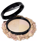 Laura Gellar Baked Highlighter Quad Natural Glow - Portofino, French Vanilla, French Kiss, and Golden Rose