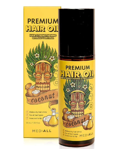 MED:ALL Premium Hair Oil/Hair Strengthening & Frizz Control 55ml/1.85fl oz
