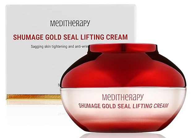 MEDITHERAPY Shumage Gold Seal Lifting Cream - Moisturizer Face Lift Cream, Hydrating & Tightening for Sagging Cheeks - Korean Face Moisturizer for All Skin Types - Radiant Glow Skin - 1.69 Fl. Oz