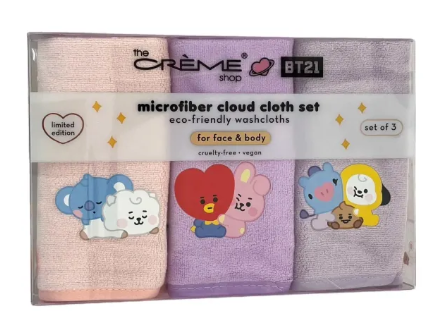 Microfiber Cloud Cloth Set The Creme Shop Set of 3