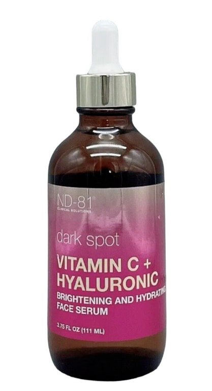 ND-81 Vitamin C + Hyaluronic Dark Spot Brightening and Hydrating Face Serum 3.75fl oz/111ml