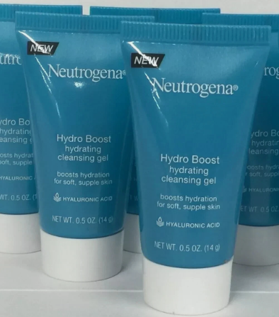 Neutrogena Hydro Boost Hydrating Cleansing Gel .5oz/14g Travel 2 TUBES