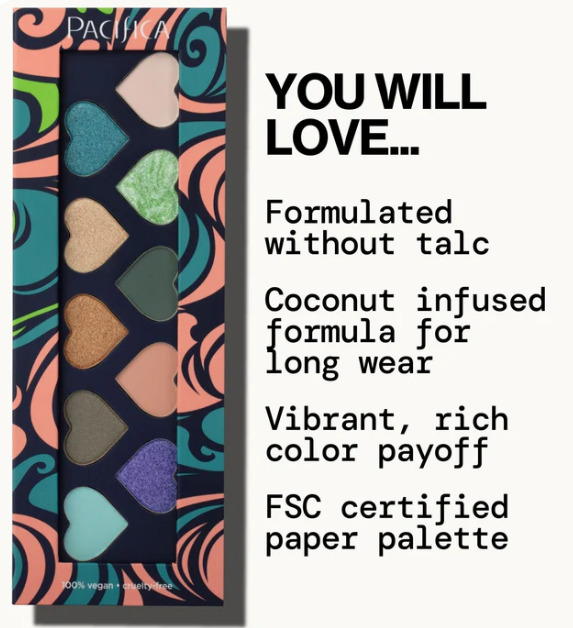 Pacifica Waikiki Coconut Infused Eye Shadows - 10 versatile shades that deliver