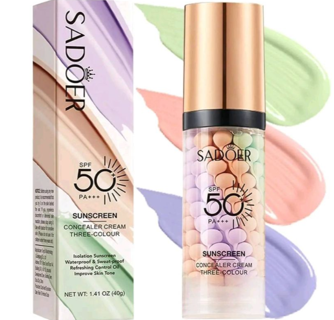 SADOER Sunscreen Concealer Cream SPF 50 1.41oz