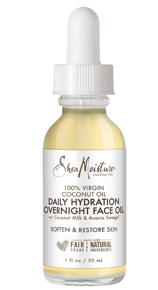 Shea Moisture Daily Hydration Overnight Face Oil 1fl oz /29ml 100% Virgin Coconut Oil