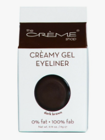 The Creme Shop Creamy Gel Eyeliner .14oz/4g Dark Brown