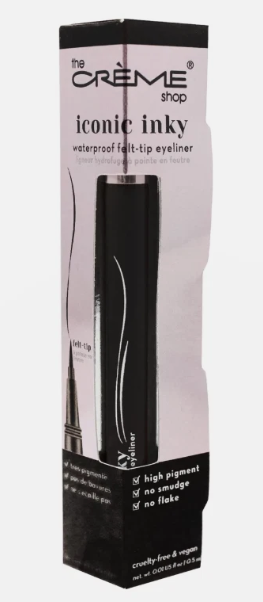 The Creme Shop Iconic Inky Waterproof Felt Tip Eyeliner .01fl oz/.5ml Jet Black