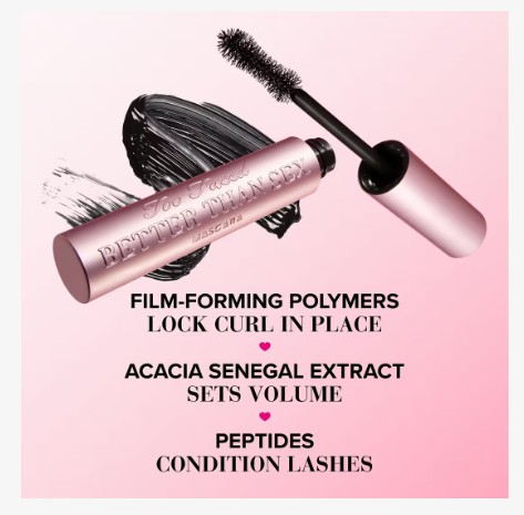 Too Faced  Better Than Sex Mascara 8.ml/.27 fl oz BLACK