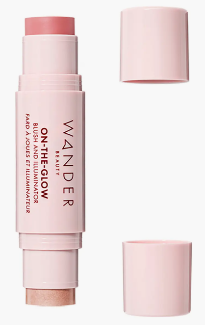 Wander Beauty On-The-Glow Blush and Illuminator Coral Rose & Nude Glow