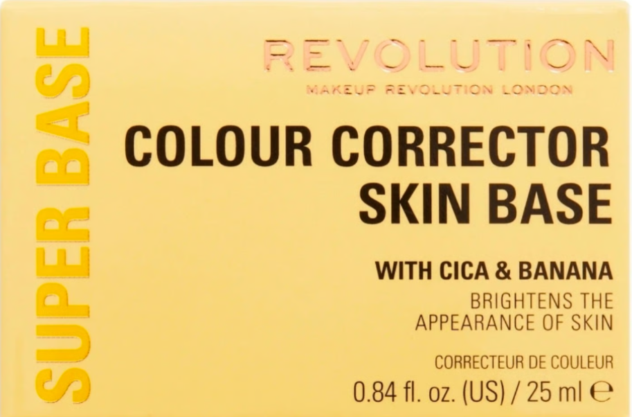 Revolution Colour Corrector Skin Base -Super Base .84fl oz/25ml Yellow Face